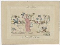 Le Bon Genre, 1817, No. 28 : Atelier de Modistes (1817) by anonymous