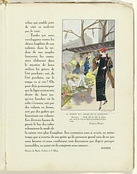 Art - Goût - Beauté, Feuillets de l' élégance féminine, Janvier 1924, No. 41, 4e Année, p. 17 (1924) by anonymous, Premet and Charles Goy