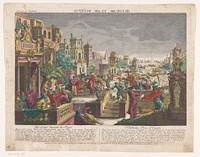 De achtste plaag in Egypte (1755 - 1779) by Kaiserlich Franziskische Akademie, Monogrammist B Duitsland and Jozef II Duits keizer