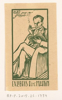 Ex libris van René Martin (1900 - 1999) by anonymous