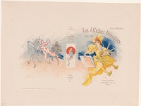 Omslag voor Les Affiches Illustrées door Ernest Maindron (1896) by Jules Chéret, Jules Chéret, Edmond Chaix, Lorilleux and G Boudet