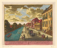 Gezicht op de Prinsessegracht te Den Haag (in or after 1717) by Adolf van der Laan, Daniël Marot II, Anna Beeck and Staten van Holland en West Friesland
