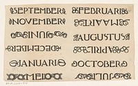Maanden van het jaar (c. 1904 - c. 1919) by anonymous and Jules De Praetere