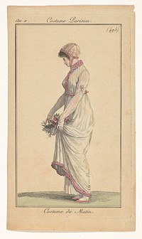 Jonge vrouw in ochtendkleding (1802 - 1803) by anonymous