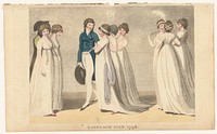 Magazine of Female Fashions of London and Paris: Ranelagh July 1798 (1798) by Richard Phillips