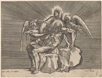 Pieta (1540 - 1562) by Giulio Sanuto, Michelangelo and Antonio Salamanca