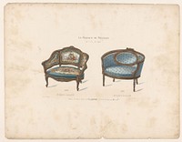 Twee fauteuils (1878 - in or after 1904) by anonymous, Victor Léon Michel Quétin, Victor Léon Michel Quétin and Victor Léon Michel Quétin