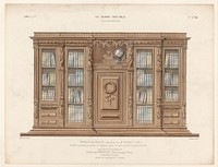 Boekenkast (1885 - 1895) by Chanat, Becquet frères, Eugène Maincent and Désiré Guilmard