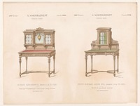 Twee bureaus (1895) by Léon Laroche, Monrocq and weduwe Eugène Maincent