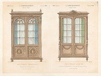 Twee boekenkasten (1895) by Léon Laroche, Monrocq and weduwe Eugène Maincent