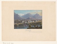 Gezicht op Interlaken (1800 - 1899) by anonymous and Rudolf Dikenmann