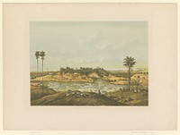 Gezicht op een landschap bij Samarang (1853 - 1854) by Carl Wilhelm Mieling, Frans Wilhelm Junghuhn, Koninklijke Nederlandse Steendrukkerij van C W Mieling and Carl Wilhelm Mieling