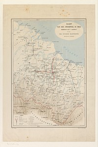 Kaart van de omgeving van Medan (1884) by J W Stemfoort and Johannes Ykema
