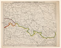 Kaart van het grensgebied van Oostenrijk en Pruisen (1866) by anonymous, boekhandel te Amsterdam Seijffardt and boekhandel te Amsterdam Seijffardt