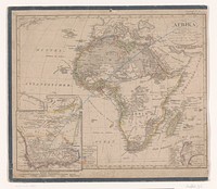 Kaart van Afrika (1834) by Johann Carl Ausfeld, Heinrich Berghaus, Heinrich Hübbe, Jean Baptiste Douville, Justus Perthes uitgeverij and Adolf Stieler