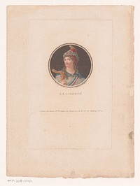 Personificatie van de vrijheid (1795 - 1819) by Antoine Phelippeaux, Claude Louis Desrais and Paul André Basset