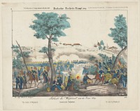 De slag bij Waghäusel, 1849 (1849 - 1850) by anonymous and Friedrich Gustav Schulz