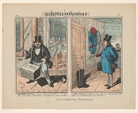 Leden van het Assemblée nationale op vakantie (1860 - 1880) by Monogrammist AN 19e eeuw, Barousse and Deforet et César