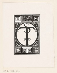 Ex libris van Tellegen-Stoop (1915) by Richard Nicolaüs Roland Holst