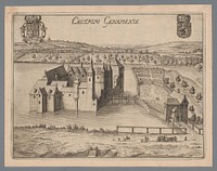 Gezicht op het kasteel van Genappe (1650 - 1750) by anonymous