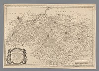 Kaart van het zuidelijk deel van het hertogdom Brabant (1657) by anonymous, Nicolas Sanson I, Pierre Mariette I, Pierre Mariette II and Lodewijk XIV koning van Frankrijk