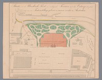 Voorgesteld ontwerp voor het Paleis voor Volksvlijt op de plek van de Utrechtsepoort in Amsterdam (1855 - 1865) by anonymous and Charles Binger