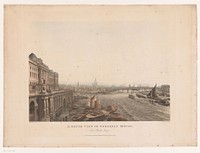 Gezicht op Somerset House en de Theems vanuit het zuiden (1817) by Joseph Constantine Stadler, Thomas Hosmer Shepherd and Rudolph Ackermann