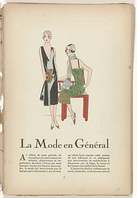 Très Parisien, 1926, No.  2, p. 1: La Mode en Général (1926) by G P Joumard