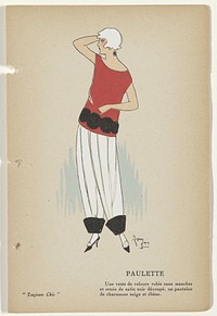 Toujours Chic Les Deshabillés, Hiver 1921-1922: Paulette (1921 - 1922) by G P Joumard
