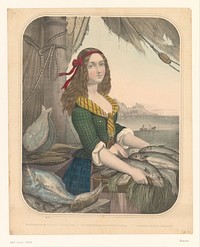 Schotse visverkoopster (1800 - 1855) by anonymous