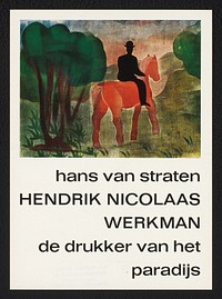Prospectus voor: Hans van Straten, Hendrik Nicolaas Werkman de drukker van het paradijs, 1963 (before 1963) by anonymous, Hendrik Nicolaas Werkman and J M Meulenhoff
