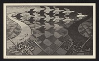 Prospectus voor de uitgave: P. Terpstra, Grafiek en tekeningen M.C. Escher, 1960 (c. 1959) by anonymous, Maurits Cornelis Escher and erven J J Tijl