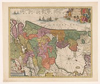 Kaart van het graafschap Holland (1683 - 1709) by anonymous, Carel Allard and Staten van Holland en West Friesland
