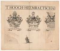 Kaart van Kennemerland en West-Friesland (eerste deel) (1680) by Coenraet Decker, Abraham Jansz Deur, Jan Jansz Dou I and Jan Karels