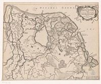Kaart van Nederland in de Romeinse tijd (1662 - 1704) by anonymous and Bernardus Schotanus à Sterringa
