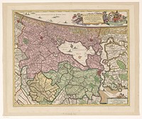 Kaart van Rijnland en Amstelland (in or after 1677 - in or after 1682) by anonymous, Nicolaes Visscher I, Nicolaes Visscher II, Staten van Holland en West Friesland, Nicolaes Visscher I and Johannes Hudde