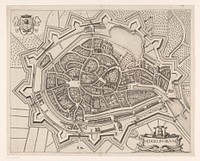 Plattegrond van Middelburg (1657 - c. 1704) by anonymous, Johannes Janssonius, Johannes Janssonius van Waesberge II, Willem de Jonge and Frederik de Wit