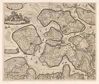 Kaart van Zeeland (1677 - 1720) by anonymous, Nicolaes Visscher I, Nicolaes Visscher II, weduwe Nicolaes Visscher II, Claes Jansz Visscher II, Staten Generaal, Nicolaes Visscher I and Adriaan Veth