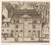 Gezicht op het Oost-Indisch Huis te Middelburg (1696) by anonymous, Johannes Meertens and Abraham van Someren