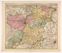 Kaart van Oost-Vlaanderen (1720 - 1775) by anonymous, Pieter Schenk II, Nicolaes Visscher I, Nicolaes Visscher II and Staten Generaal