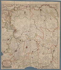 Kaart van het hertogdom Brabant (in or after 1684 - 1717) by anonymous, Justus Danckerts, Cornelis Danckerts II and Staten van Holland en West Friesland