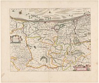 Kaart van het westelijk deel van Vlaanderen (1635) by anonymous, Willem Janszoon Blaeu and Johannes Willemszoon Blaeu