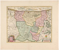 Kaart van het westelijk deel van Vlaanderen (1695 - 1711) by anonymous, Pieter Schenk I, Gerard Valck and Staten van Holland en West Friesland