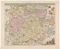 Kaart van het hertogdom Luxemburg (1689 - 1707) by anonymous and Frederik de Wit