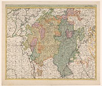 Kaart van het hertogdom Luxemburg (1710 - 1746) by anonymous, Gerard Valck, Leonardus Valck and Staten van Holland en West Friesland