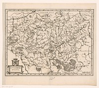 Kaart van het hertogdom Luxemburg (1654 - c. 1700) by Caspar Merian and Caspar Merian