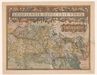 Kaart van het prinsbisdom Luik (1592) by anonymous and Officina Plantiniana
