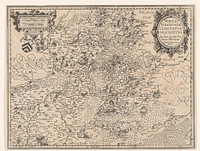 Kaart van het graafschap Henegouwen (1631 - 1644) by Joannes van Doetechum II, Jacob Surhon, Henricus Hondius and Johannes Janssonius