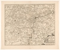 Kaart van het graafschap Namen (1645 - 1706) by anonymous, Frederik de Wit and Frederik de Wit