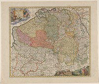 Kaart van de Zuidelijke Nederlanden (1677 - 1720) by anonymous, Nicolaes Visscher I, Nicolaes Visscher II, weduwe Nicolaes Visscher II and Staten Generaal